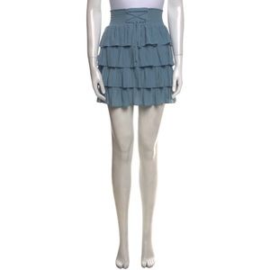 Ramy Brook Ruffled skirt, size L Pale Blue